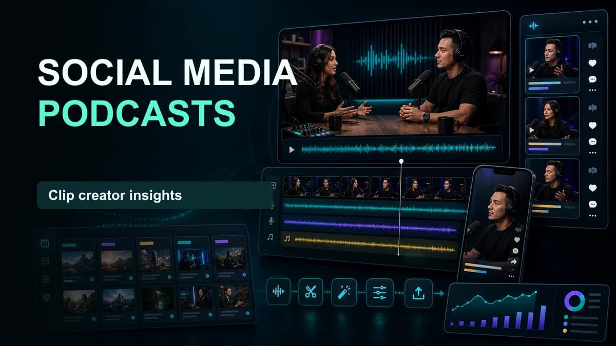 SNAPVID visual for Best Social Media Podcasts & Path to Success