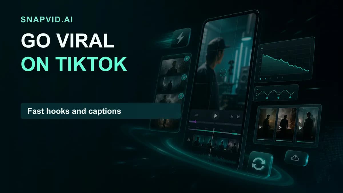 SNAPVID visual for How to go viral on TikTok with a repeatable editing workflow