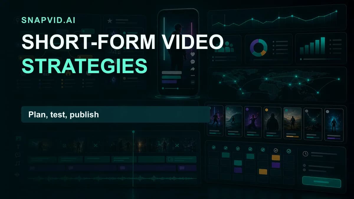 Four-week short-form video strategy experiment board